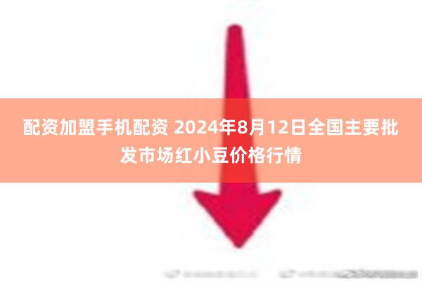 配资加盟手机配资 2024年8月12日全国主要批发市场红小豆价格行情