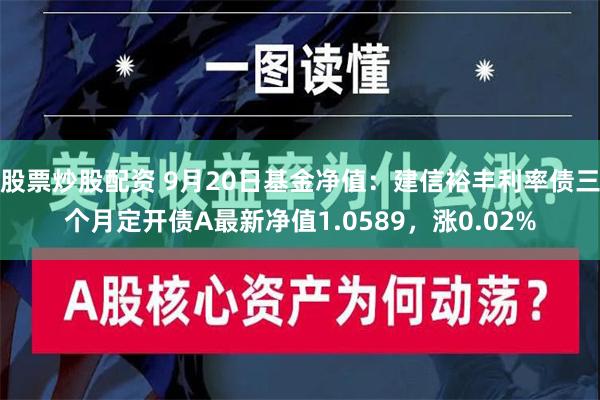 股票炒股配资 9月20日基金净值：建信裕丰利率债三个月定开债A最新净值1.0589，涨0.02%