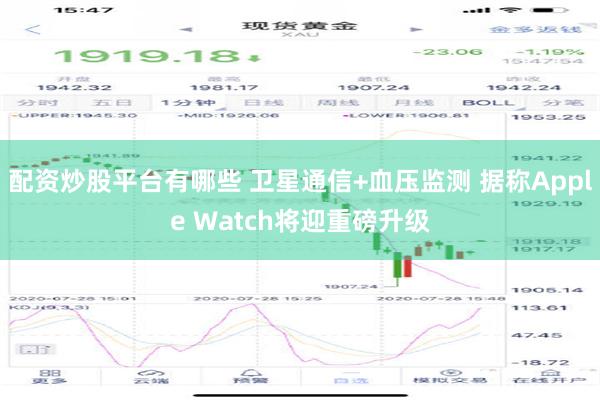 配资炒股平台有哪些 卫星通信+血压监测 据称Apple Watch将迎重磅升级