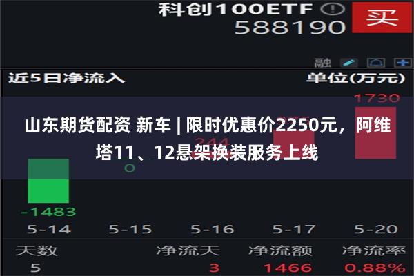 山东期货配资 新车 | 限时优惠价2250元，阿维塔11、12悬架换装服务上线