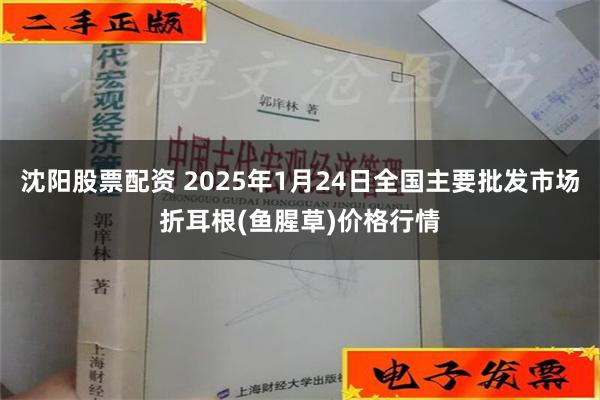 沈阳股票配资 2025年1月24日全国主要批发市场折耳根(鱼腥草)价格行情