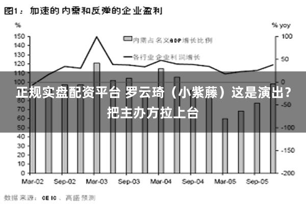 正规实盘配资平台 罗云琦（小紫藤）这是演出？把主办方拉上台